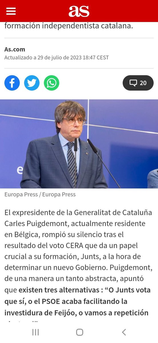 ramirp's tweet photo. De "fugado de la justicia en Bélgica" a "expresidente de la Generalitat, actualmente residente en Bélgica". 

La diferència és basa en només una cosa: si perceben que tens poder.

L'Estat espanyol només entén de poder i tot el que fa es basa en poder. https://t.co/h8QfkhQEp1