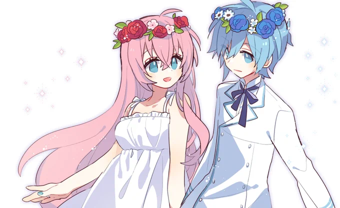 お題箱:キキララチックなKAITOとルカ