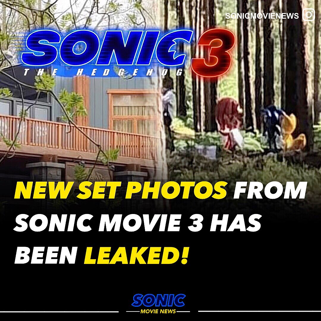 Sonic the Hedgehog 3 film set photos leak