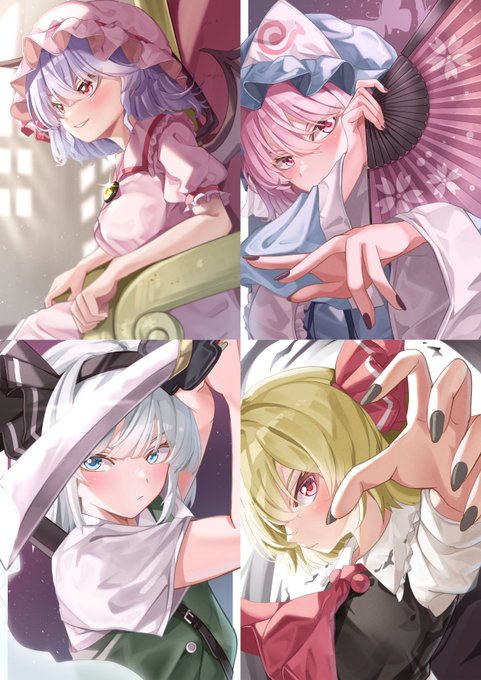 #今月描いた絵を晒そう
東方いろいろ描いた‼️ 