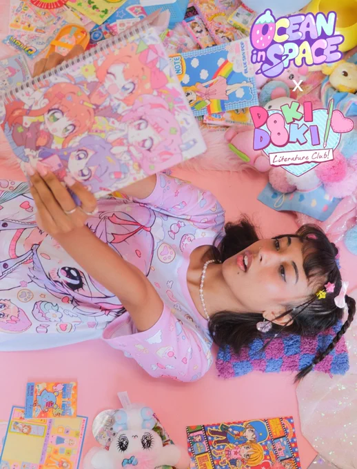 Ocean In Space X DDLC! collaboration collection pt.1 is dropping this Friday! 08.04.23 @ 8pm EST #ddlc 