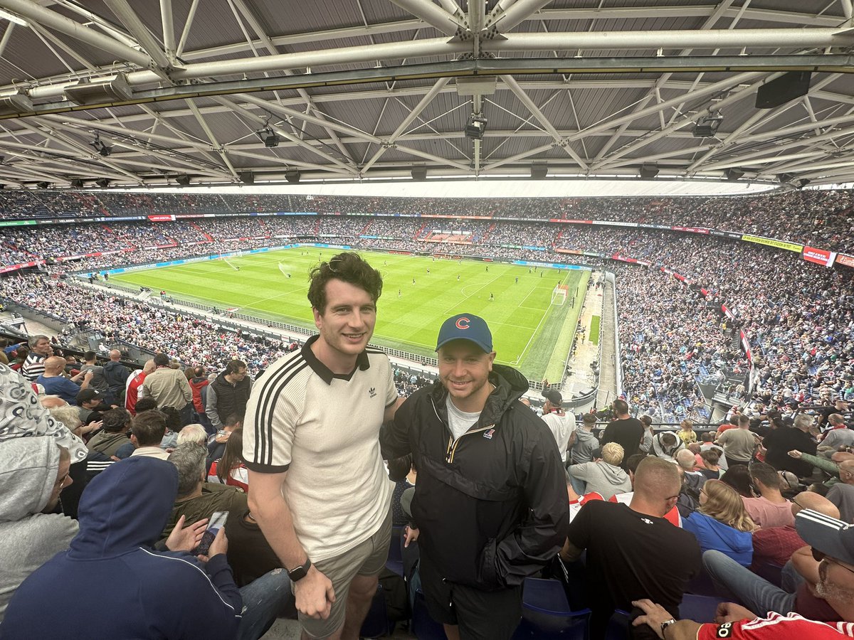 After PSV screwed #nffc over for tickets, on the plus side we’ve managed to get to a game; Feyenoord-Benfica at De Kuip ✅