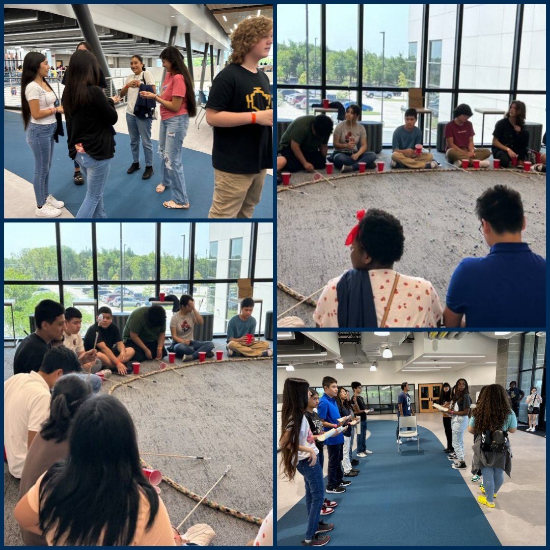 MISDVanguardHS's tweet photo. We welcomed our incoming 9th graders earlier this week by introducing them to the culture of Vanguard, engaging in fun activities, and conducting a campus tour! We're looking forward to a great year with our students. #DiscoverVanguard #VanguardInnovativeExperience #FreshU https://t.co/crmeTAhXMs
