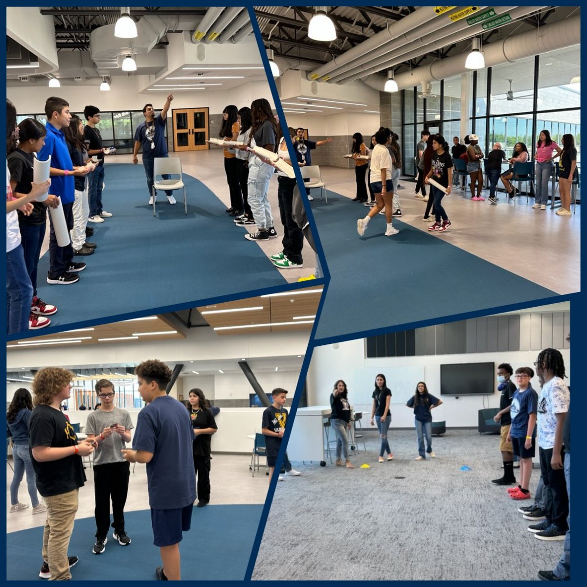 MISDVanguardHS's tweet photo. We welcomed our incoming 9th graders earlier this week by introducing them to the culture of Vanguard, engaging in fun activities, and conducting a campus tour! We're looking forward to a great year with our students. #DiscoverVanguard #VanguardInnovativeExperience #FreshU https://t.co/crmeTAhXMs