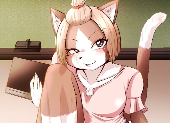 【イラスト】シユウちゃんの性活指導～三限目～/祢々|あの作者のケモエロ漫画が読みたいプロジェクト|https://t.co/zjla5tu5Ss 