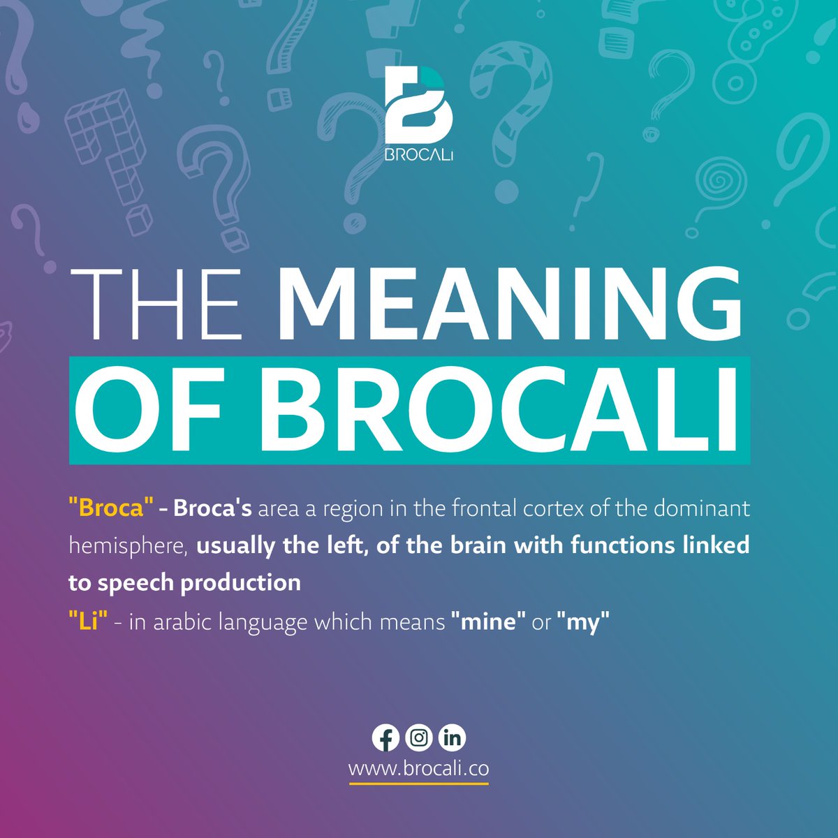 BrocaliMed's tweet photo. Discover more about us! 🌟
Ever wondered about the story behind the name "Brocali"? 🧐

 #Brocali #MedicalEducation #MedicalTraining #MedTech #EdTech https://t.co/EK4ol3KL2g