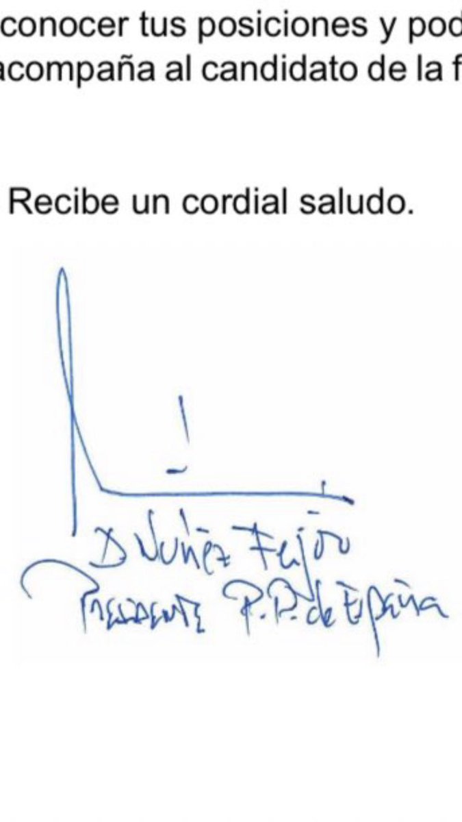 ¿Esta es la firma de Feijóo? ¿En serio?