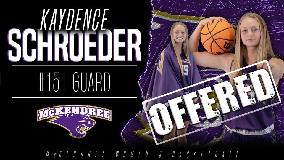 kschroeder2005's tweet photo. Blessed to have recieved an offer from @McKendreeWBB. thank you to @CoachK_40 for a great visit!! https://t.co/hKwunOAOpu
