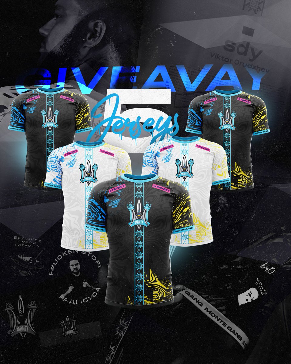 Monte_Esports's tweet photo. Giveaway a new #MonteGang jerseys signed by the players🔥

Complete the easiest conditions:

✅follow @Monte_Esports 
✅retweet
✅tag 2 friends in the comments

The results are on 14 August. Good luck🫡 https://t.co/cvrpdUayQQ
