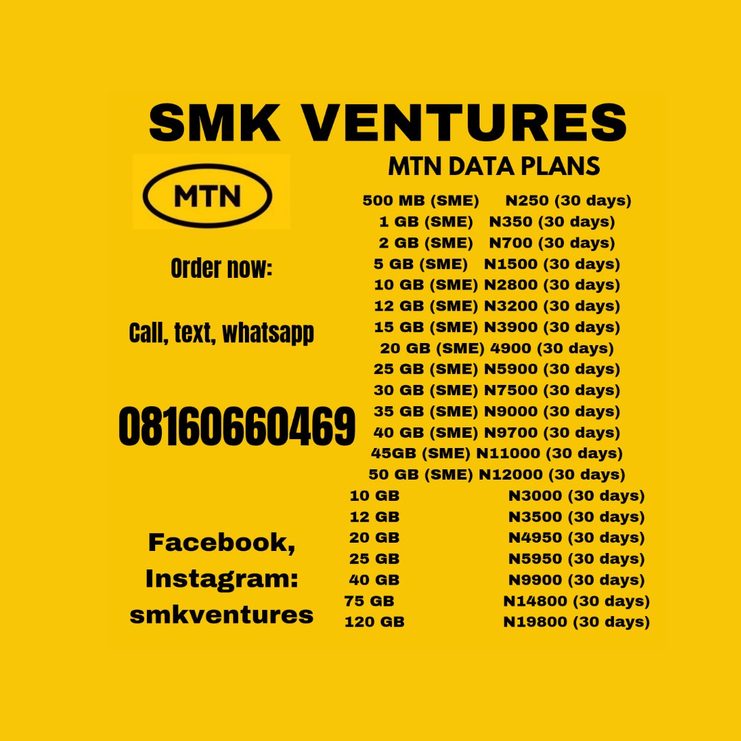 AnAngryBirdie's tweet photo. Hi Twitter

I run a small business that sells data and airtime at super friendly prices.

Kindly patronize and/or retweet!!

My customers are definitely on your TL. https://t.co/sPI9g6xDLZ