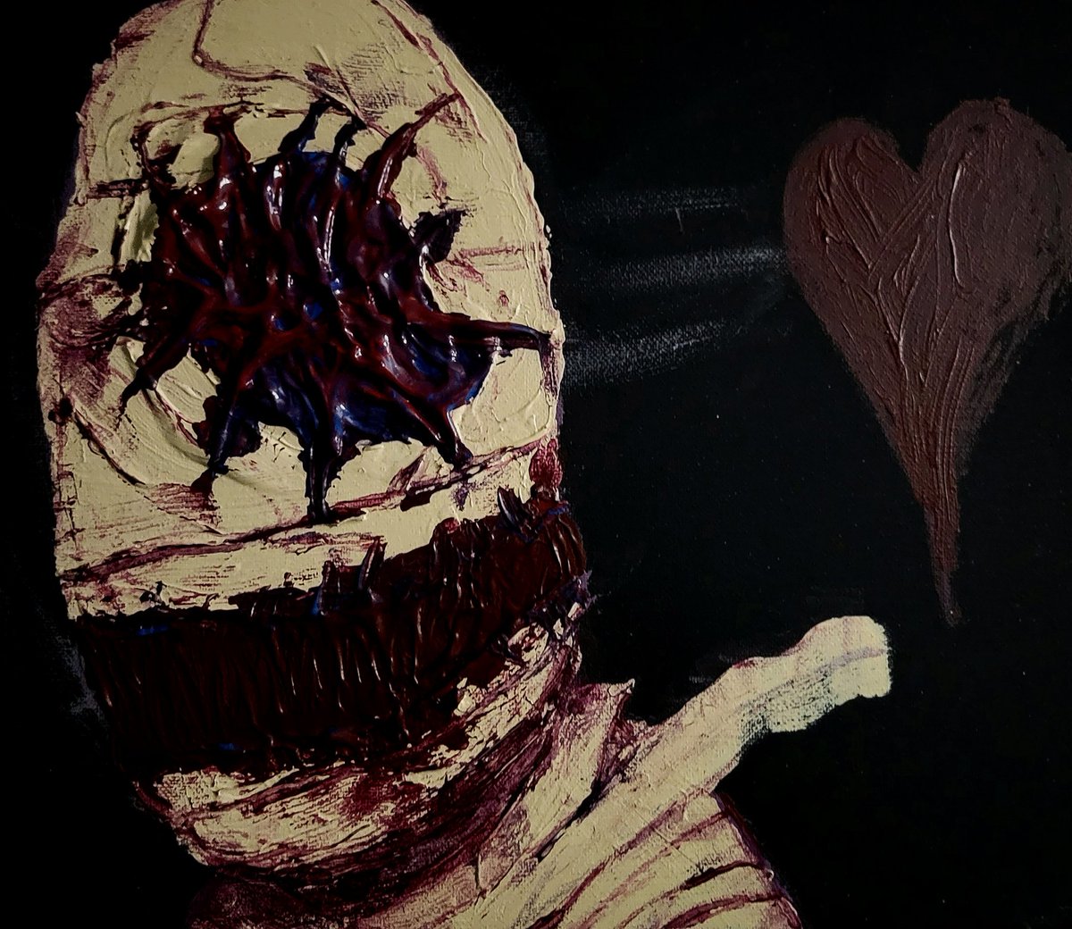 ADHBeee's tweet photo. #art #acrylicpainting got lots of art going on over on instagram (I'm @adhbeee over there too). Come on by if you're feelin spooky
https://t.co/rEEDPp0N5g https://t.co/dSBwOkKM0T