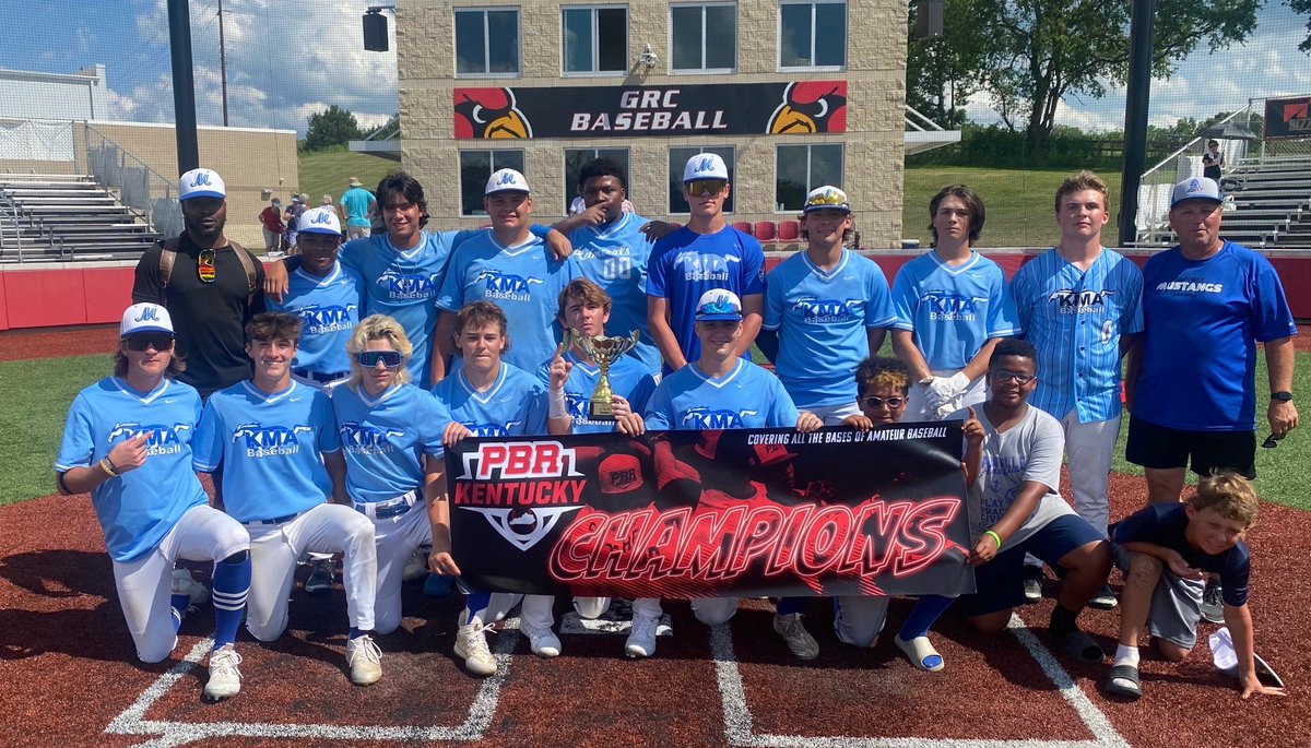 PrimetimeKYHQ's tweet photo. #PBRKYWoodBat Congratulations to Kentucky Mustangs Arsenal 2026 on becoming the 15u PBR KY Wood Bat Champions. KMA went 5-0-1 and defeated a very good Kentucky Sluggers team in the championship game today. Good job boys well played! https://t.co/KglLGpKgeY