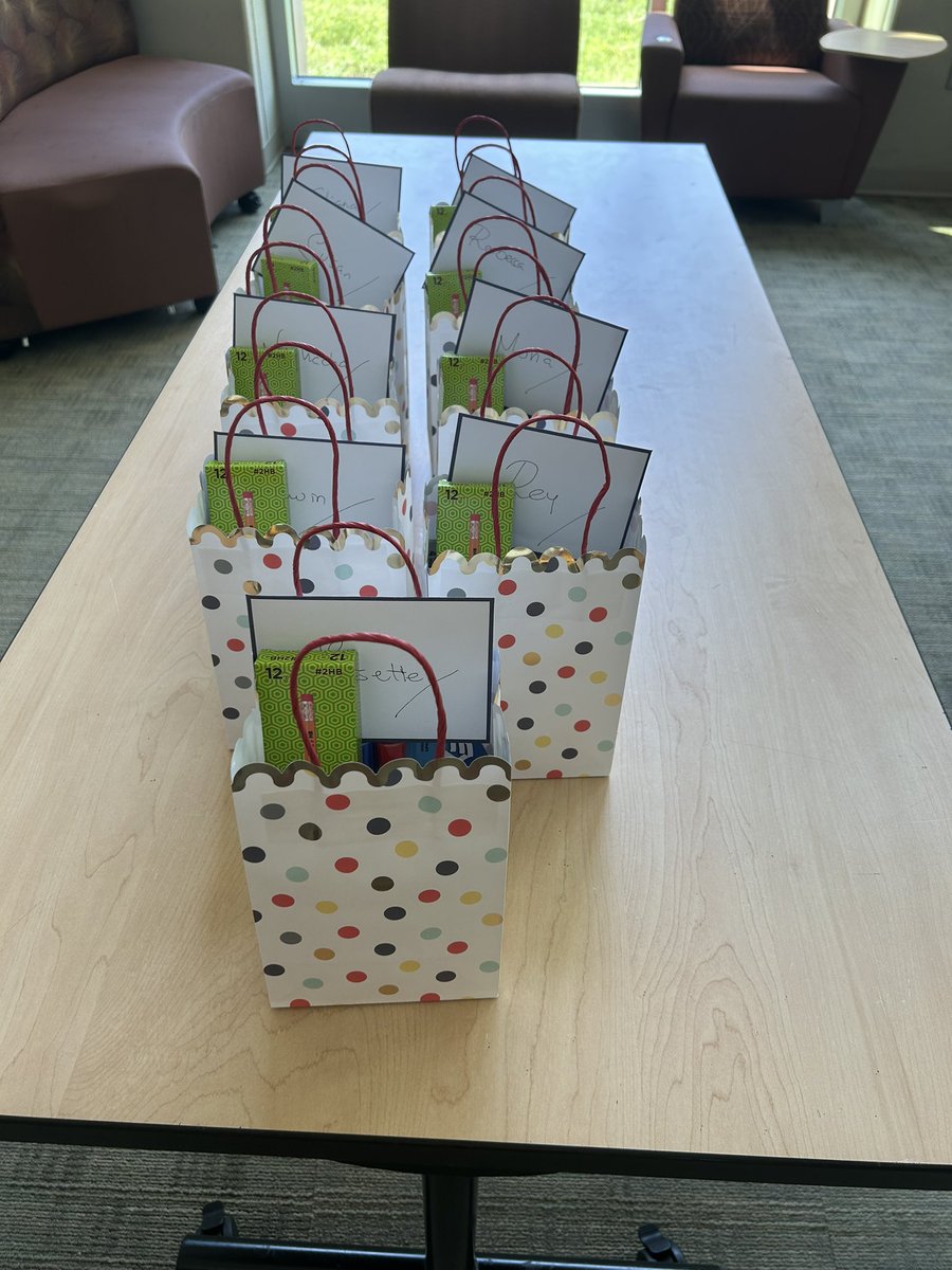 Preparing some gift bags to kick off our @RBHSGators #WorldLanguages year… #workinprogress #dreamteam #ilovemyjob #education #leadership