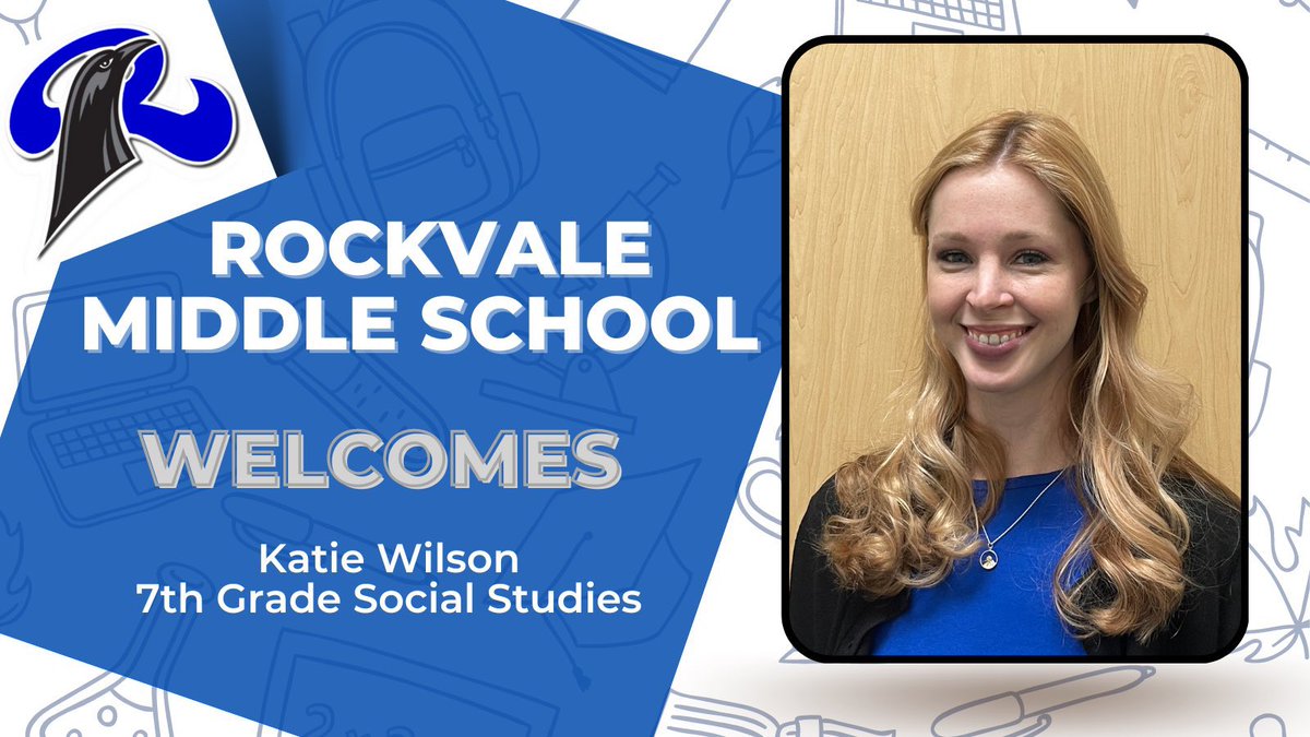 Ms. Wilson is a product of our Rockvale schools! Our Social Studies Department is also thrilled to have you!  #WelcomeBackToRockvale