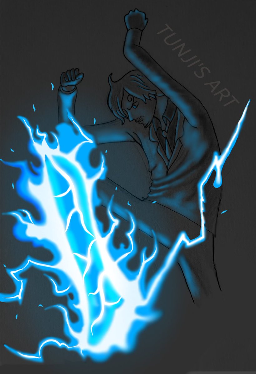 tunjitolani's tweet photo. I love drawing his flames 💙❤️🩵#sanji #ifritjambe #ONEPIECE https://t.co/lAhFL1VNRG