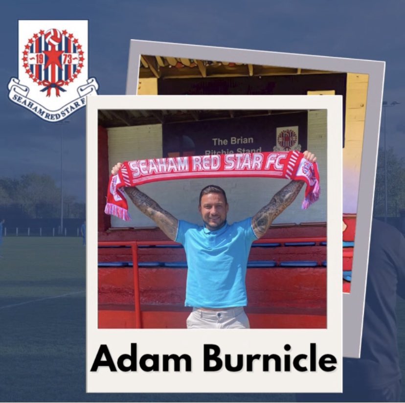 SeahamRedStar's tweet photo. Meet the Squad 🤝 

👤 @AdamBurnicle

New summer signing Burnicle is a real handful up top who scores goals!

The biggest issue Adam WILL face this season is finding a top that fits.

He may well be modelling the first ever sleeveless Red Star top.

#followthestar https://t.co/pyCX3uMXBY