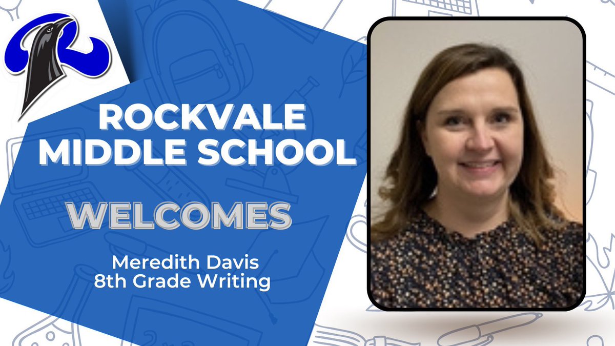 Mrs. Davis is being promoted to middle school! Our Writing Department is excited to have your expertise in the program. #WelcomeToRockvale