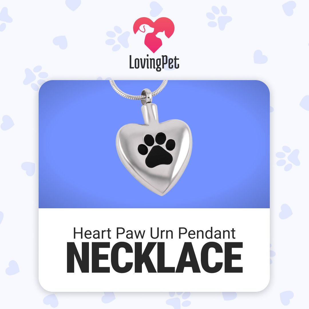 LovingPet2's tweet photo. The Heart Paw Necklace is one of our favourite mementos! A perfect way to keep the memories of your beloved pet!

#pet #pets #dog #dogs #cat #cats #petlovers #petlove #petlover #lovingpet https://t.co/7RWEa53Sqe