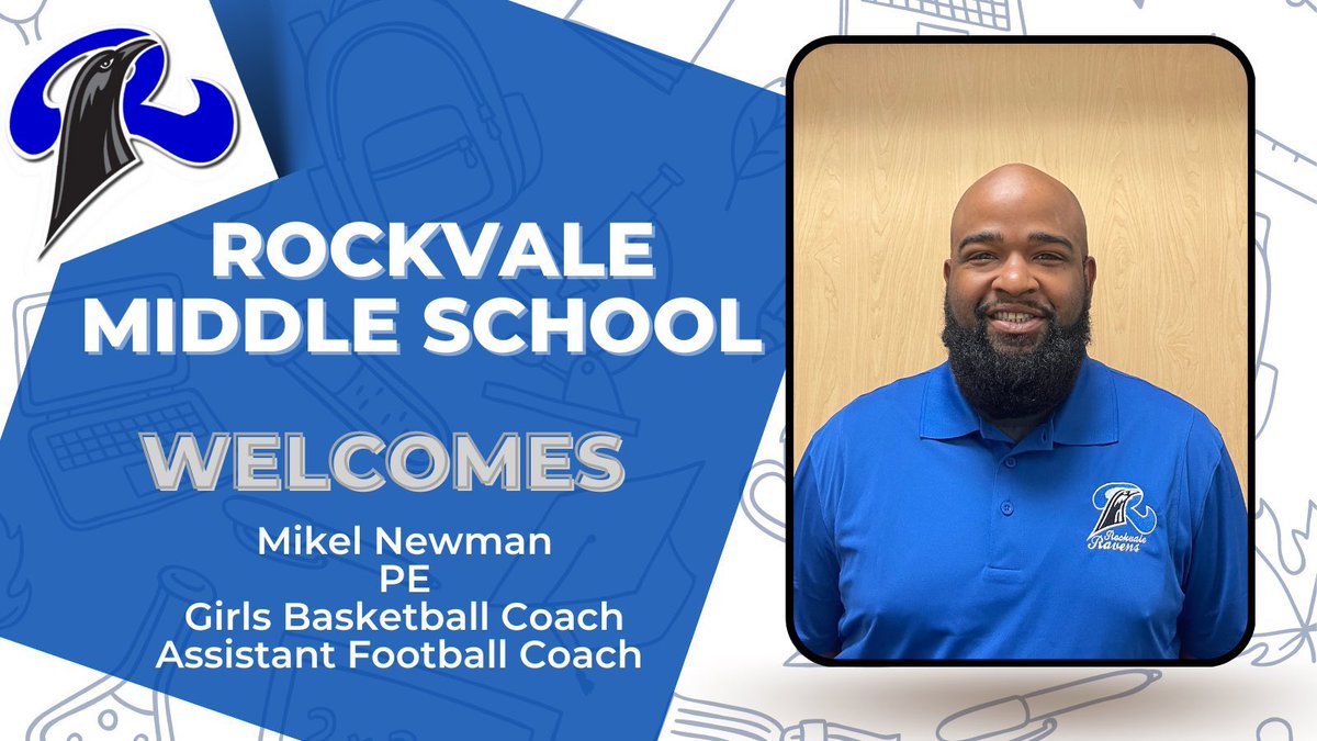 Welcome Coach Newman!  He’s a great addition to our PE and basketball programs!  #WelcomeToRockvale