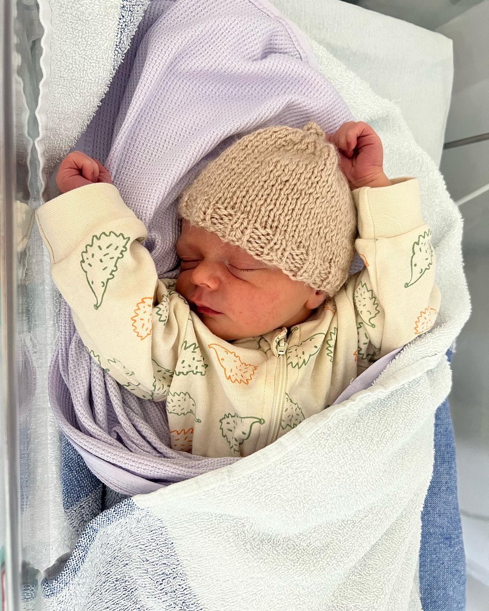 Miss_Greef's tweet photo. After giving me one single lay in for the summer holidays, and just about letting us watch Oppenheimer, Robert (Bobby) Hazel Walsh made his chaotic entrance to the world at 8:31am on 25th July 2023 weighing 6lbs 13oz. We’re now home, doing well, and lacking any semblance of sleep https://t.co/hCMzOwQVgL