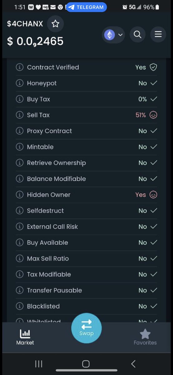 jaxda1nonly's tweet photo. #4chan beware of this scam going around claiming there are free airdrops. Unrelated to @4chan_token just take a look at the contract for yourselves.
#Cryptocurency #BTC #ETH https://t.co/BYUVOKX5O9
