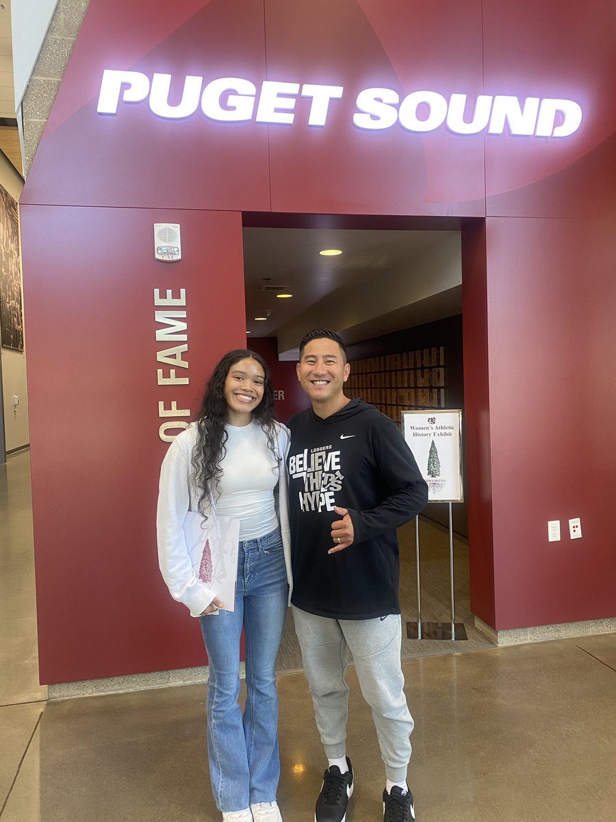 AniyaHooker's tweet photo. Thank you @casey_kush for making me feel so welcome! The campus is beautiful! Appreciate your hospitality and believing in my game! #GoLoggers !!! #beachinsight #choppingtrees https://t.co/5CgBc7Xcas