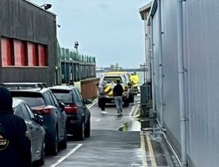 YourSouthend's tweet photo. Breaking: A search &amp; rescue operation is currently taking place on Southend seafront after reports that two people jumped into the water from the Pier.

A coastguard rescue helicopter is circling above the sea near to the Pier, with a winchman being lowered to areas of the water. https://t.co/DywB5iFuxF