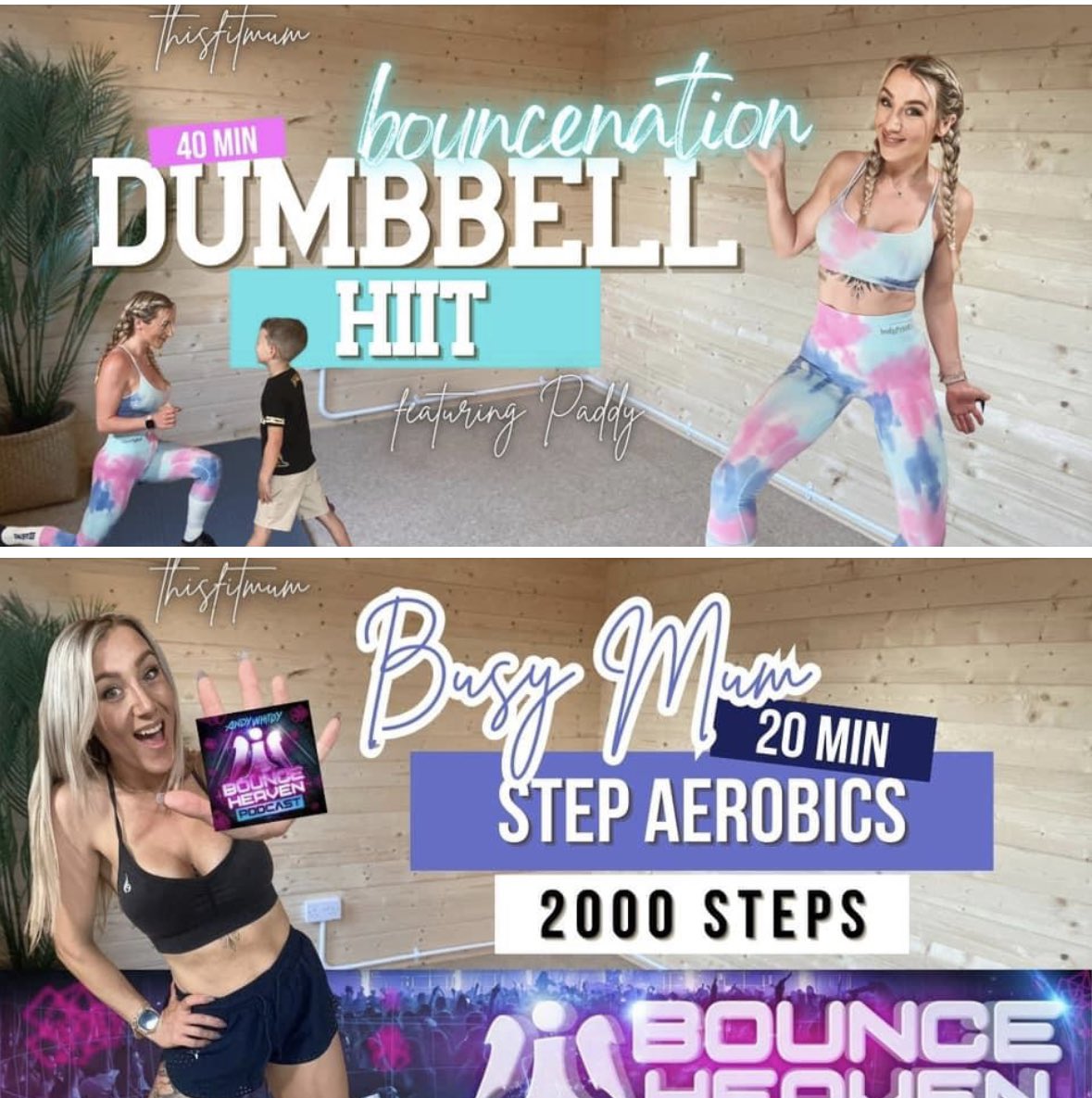 THISFITMUM FREE Home workouts! New dumbbell hiit on YouTube and a new stepper available from tomorrow - youtube.com/@ThisFitMum 

#hiit #homeworkout #sundayvibes #twittermums #busymum #mumboss #girlboss