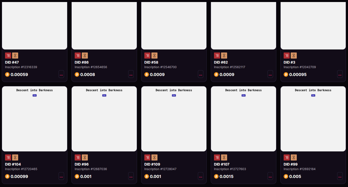 anOrdinalsRPG's tweet photo. floor looking MIGHTY thin! let me highlight what's special:
- made in house by the founder
- 100% onchain RPG
- custom recursive script loader
- utilizes brotli compression (20% more effective than OCM's method)
- each inscribed on block 78
#Bitcoin #Ordinals #RecursiveOrdinals https://t.co/tuNfPb4InG