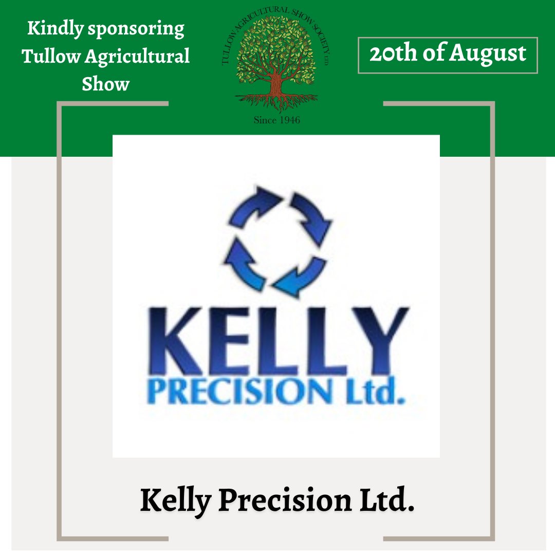 Tullowagrishow's tweet photo. Sponsor Sunday!😆🤩🫶🏼

Here are some more of our fantastic sponsors!🥳 We thank them for their generosity and continued support of Tullow Agricultural Show ⭐️

The Show would not be where it is today without their incredible support!

#supportoursponsors https://t.co/Spc69c6JWu