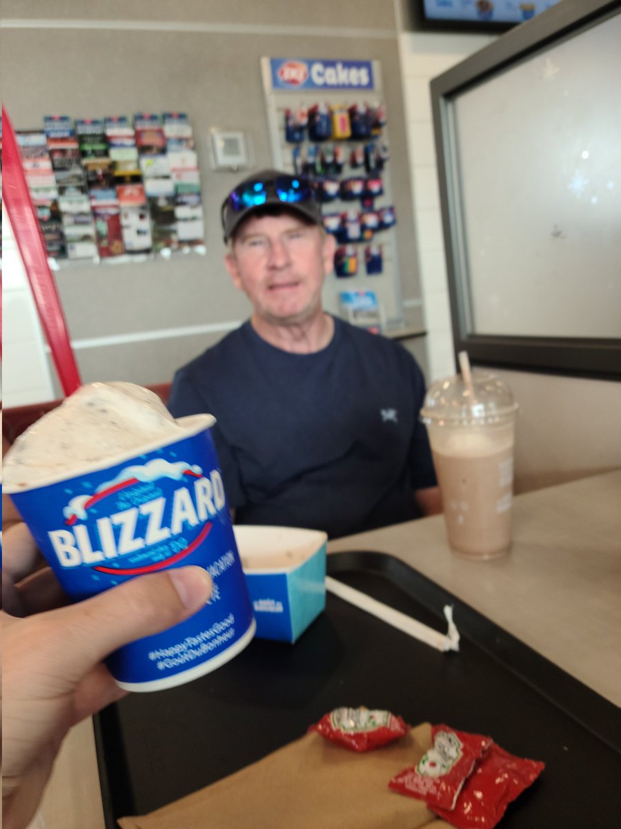 GavinKrohm's tweet photo. I guess you could say we're leaving Whitehorse in a Blizzard @dairyqueen https://t.co/zcKhV8gIZ5