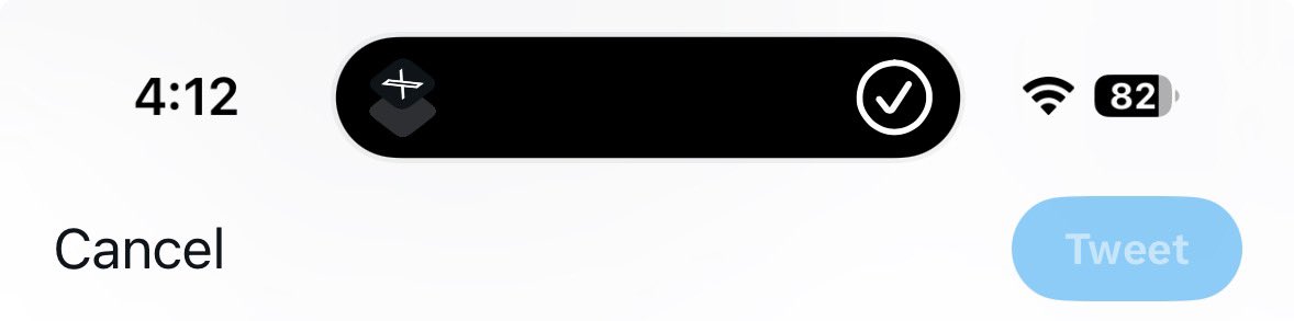 ivebeenjack's tweet photo. @MrItty Yeah because I have the 14 Pro, the stupid shortcuts notification doesn’t appear like that. It is just shown in the notch.

Don’t know if iOS 17 will fix this maybe? https://t.co/YRgKJgFRyg