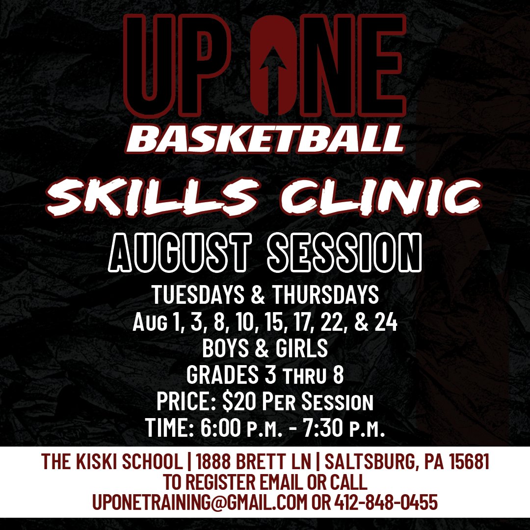 up1bball's tweet photo. Excited to host our Skills Clinic. Another opportunity for boys and girls to get better starting this Tuesday. Sign up today! https://t.co/N74YLvzrnO