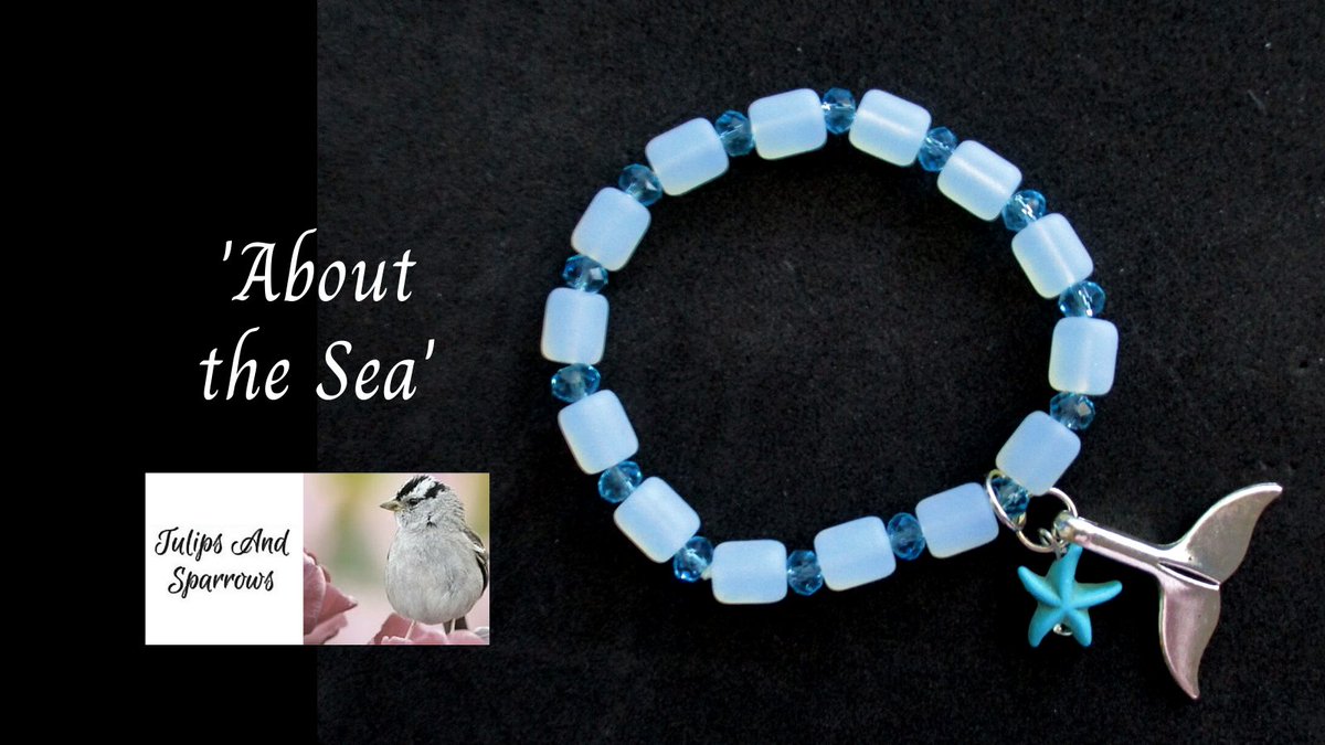 #beachjewelry #seaglassjewelry #beachglassjewelry #whalejewelry #charmbracelet #bluejewelry #bluebracelet #starfishjewelry #starfishbracelet #silverjewelry #silverbracelet tulipsandsparrows.com