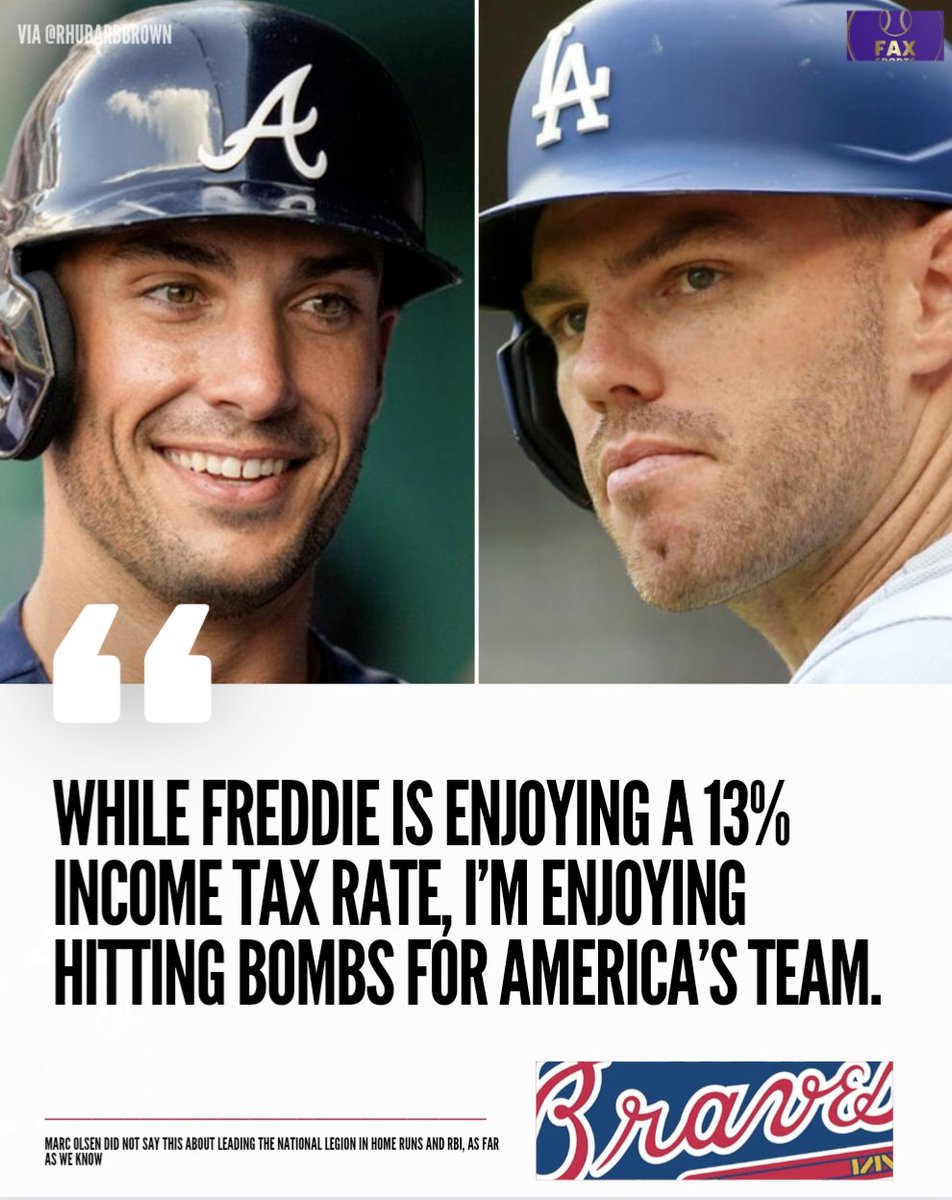 MLBONFAX's tweet photo. Matt Olson on leading the league in home runs and RBI https://t.co/IKVvr8hTQv