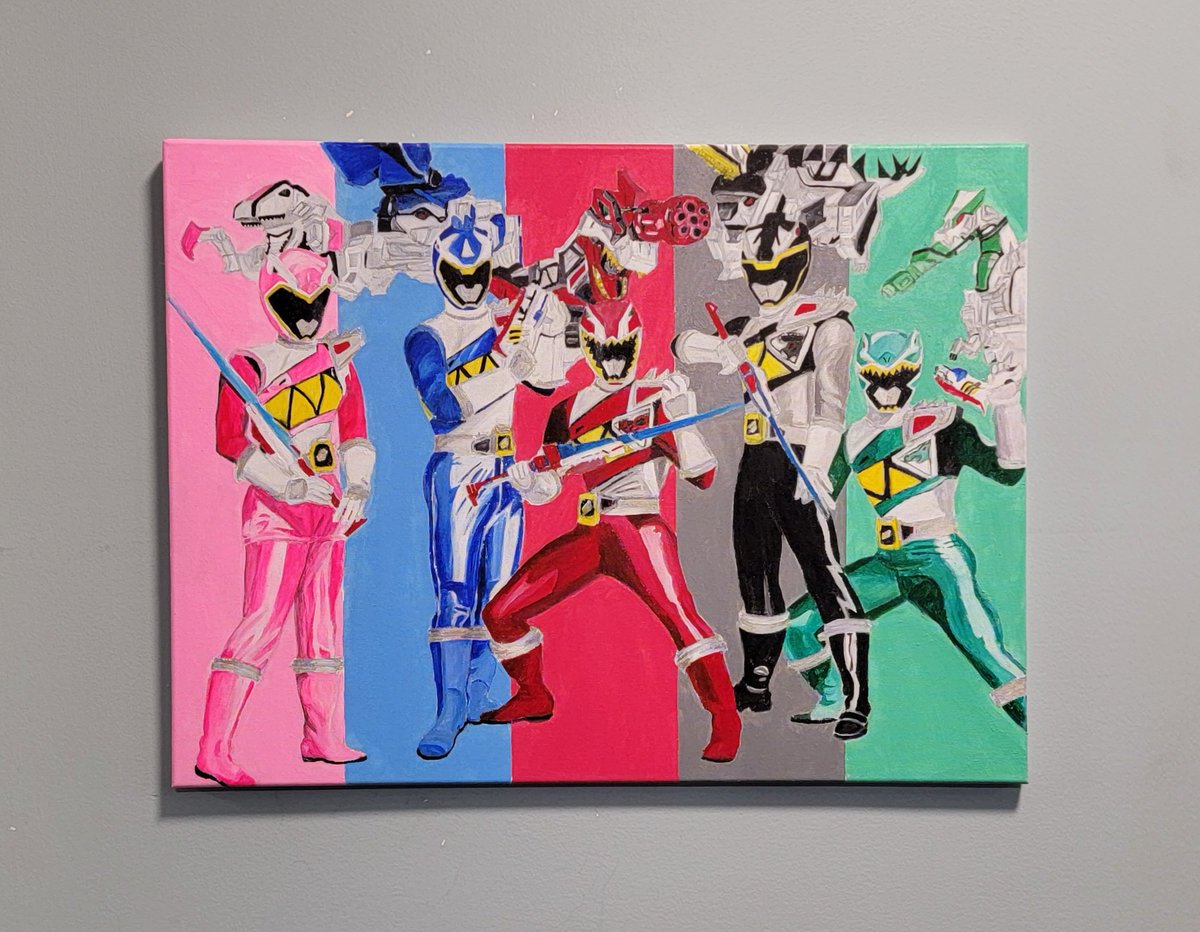 JasonPez's tweet photo. Power Rangers Dino Force Brave
파워레인저 다이노포스 브레이브;
Pawo Reinjeo Daino Poseu Beureibeu
#PowerRangers #dinoforce #dinoforcebrave #bravein #korea #sentai #supersentai #supersentaiseries #paint #painting #artwork #myownart #homemade #notdigitalart #acrylicpaint https://t.co/tsXE8MekA5