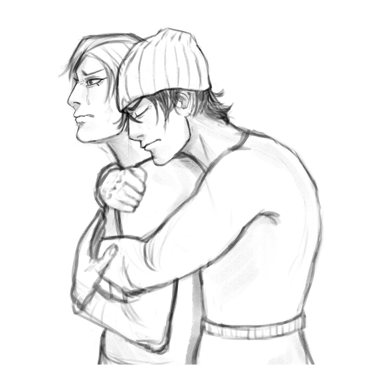 desmondslover's tweet photo. I've read ONE (1) chapter of Dogsred and I already have delusional headcanons
And I'm ignoring a whole bunch of wips drawing this instead... 

welp🥴

#dogsred #shirakawarou #genmakeiichi https://t.co/VWnKV3i1Tk