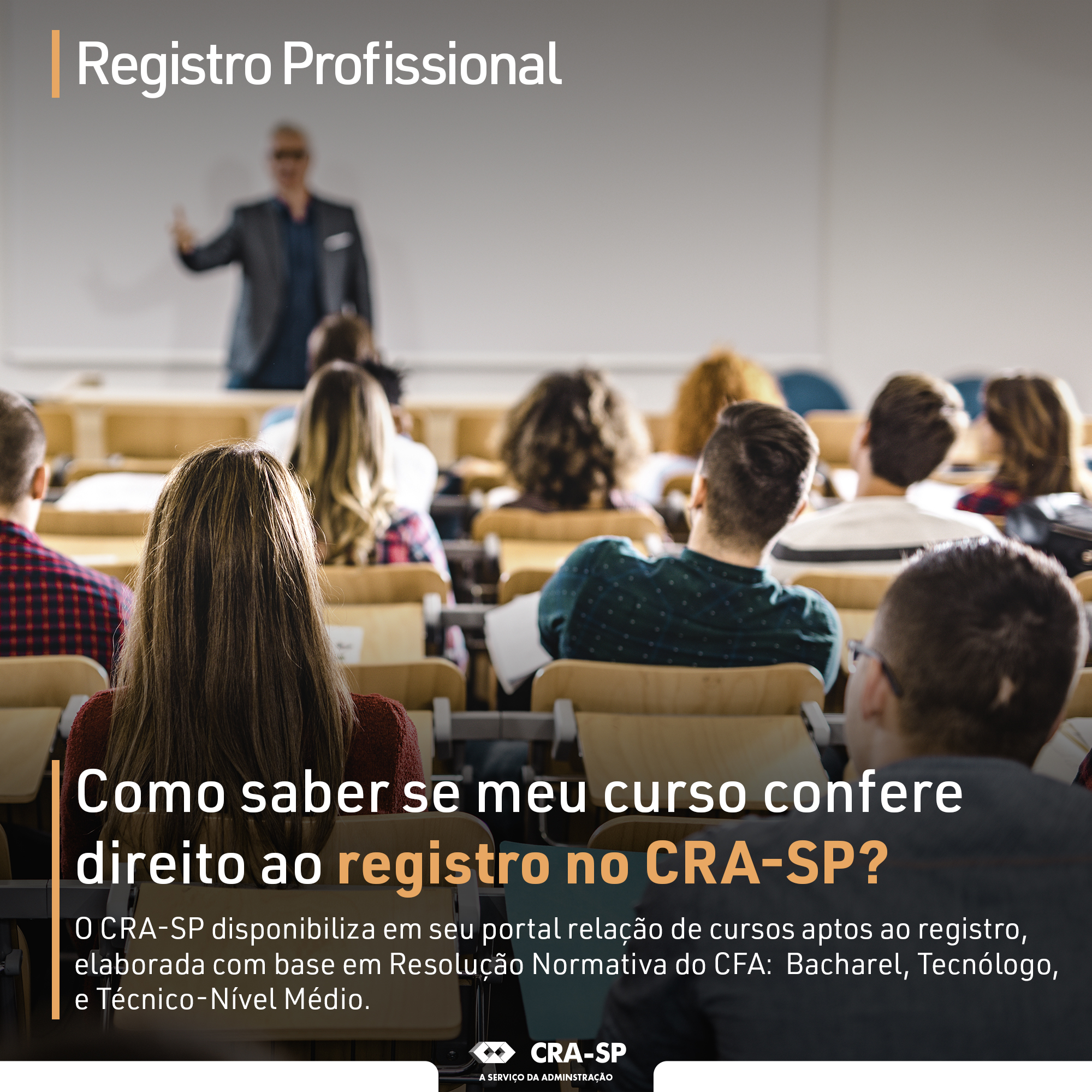 CRA-PA disponibiliza o Registro para Estudantes - CRA-PA