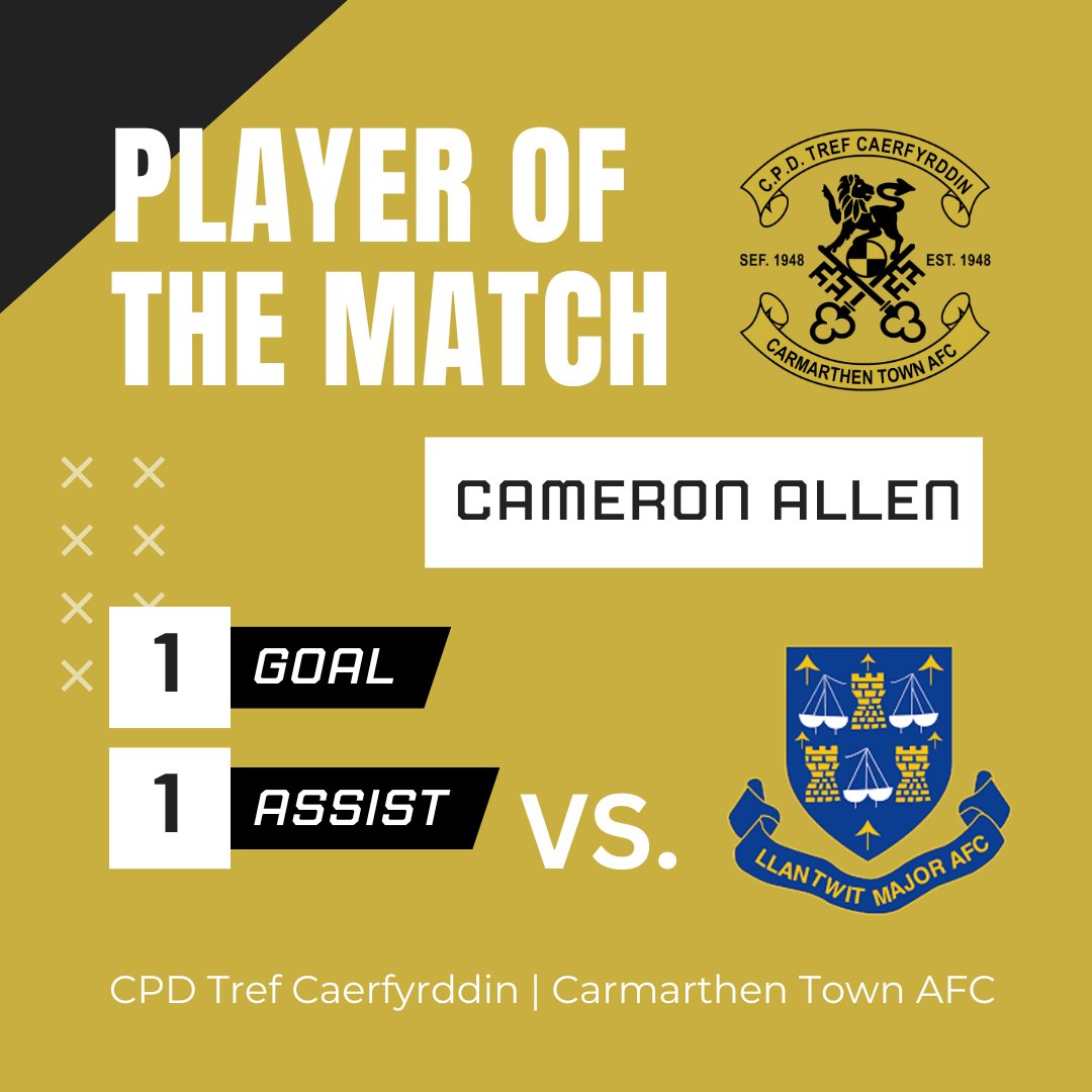 Player of the Match | Seren y gêm⭐️

Cameron Allen with an outstanding debut 👏

Dechrau perffaith i Cameron Allen yn lluwiau'r Hen Aur 👏

#UnHenAur #OneOldGold