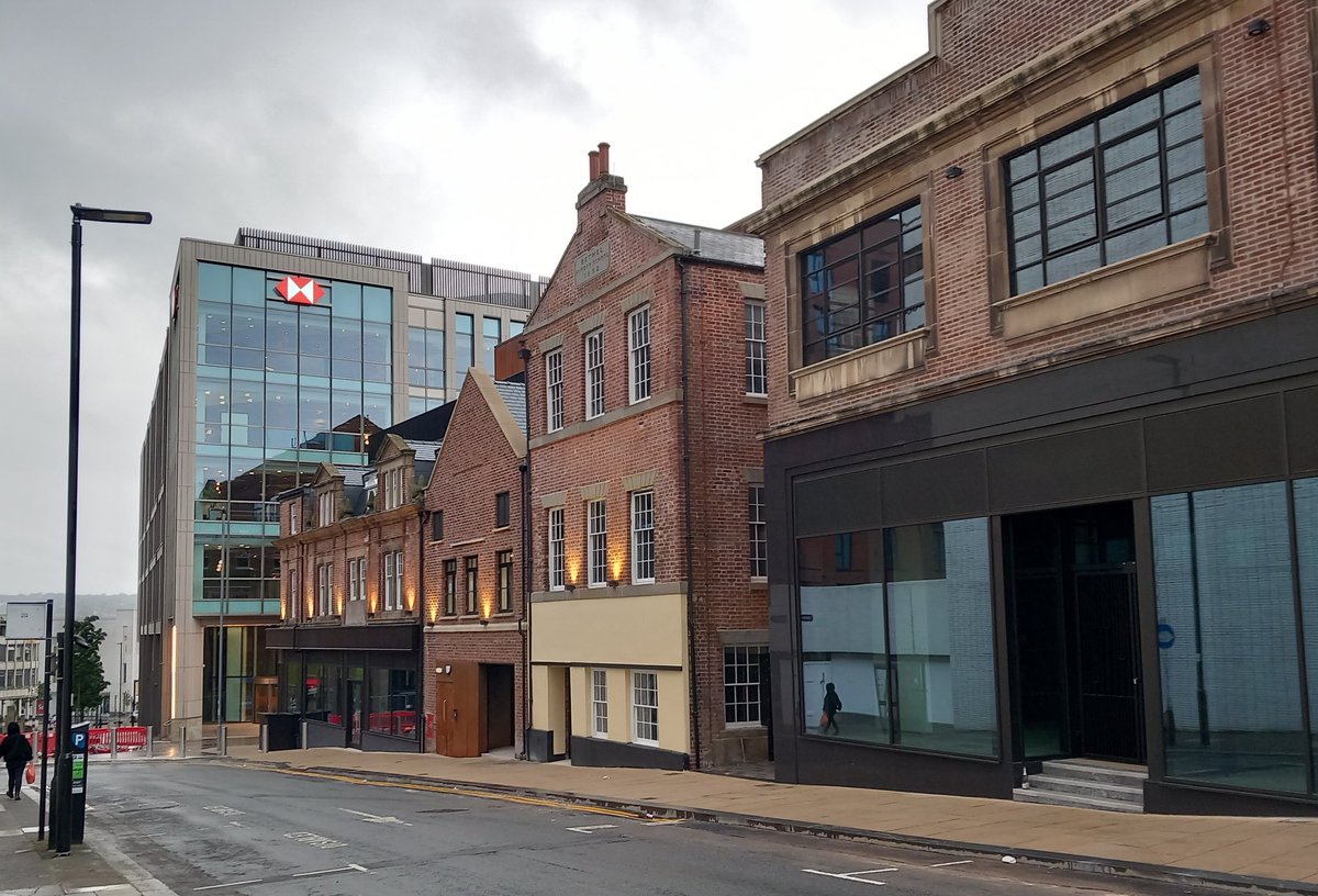 My favourite Sheffield Street is emerging from the scaffolding like a butterfly coming out of a chrysalis. Looking amazing, hopefully some amazing businesses are signing up to fill these spaces #Sheffield