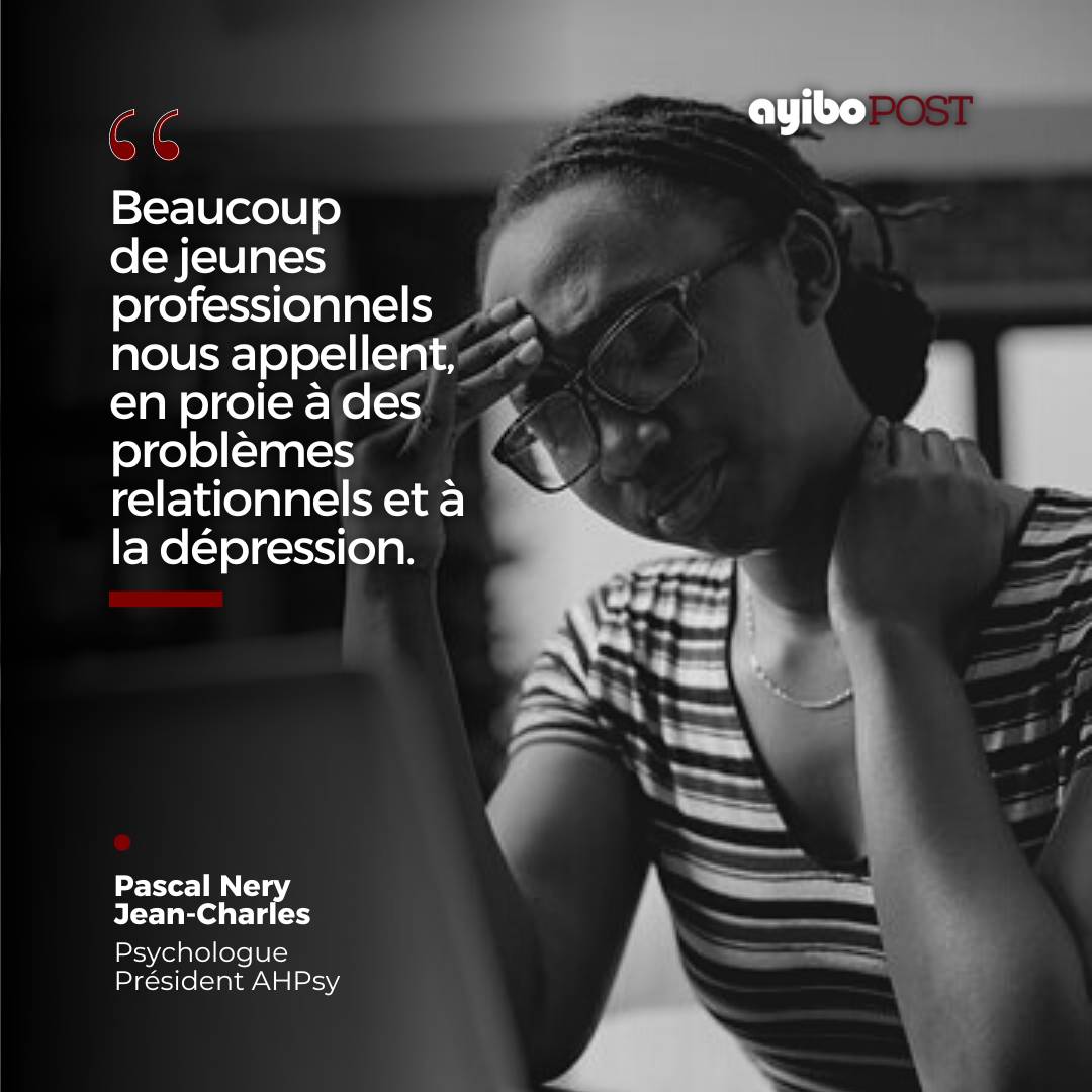 “Beaucoup de jeunes professionnels nous appellent, en proie à des problèmes relationnels et à la dépression”, explique <a href="/PascalNery/">Pascal Nery Jean-Charles, MS,MA,DFS</a>, président de <a href="/psyhaiti/">AHPsy</a> . L'augmentation des appels de demande de soutien psychologique est alarmante en Haïti.