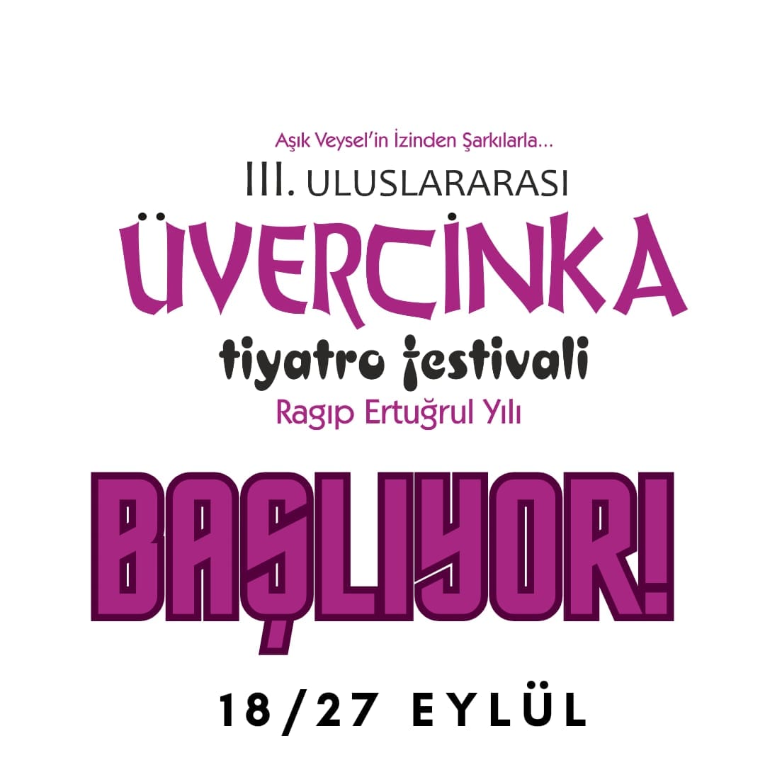 6 Ülke 
6 Dil 
Oyunlar...
Konserler...
Söyleşiler...
Sergiler... 
#üvercinka #aşıkveysel #ragıpertuğrul #festival #tiyatro #FatihTaşdemir  #üvercinkakültürsanat  #uluslararasıtiyatrofestivali