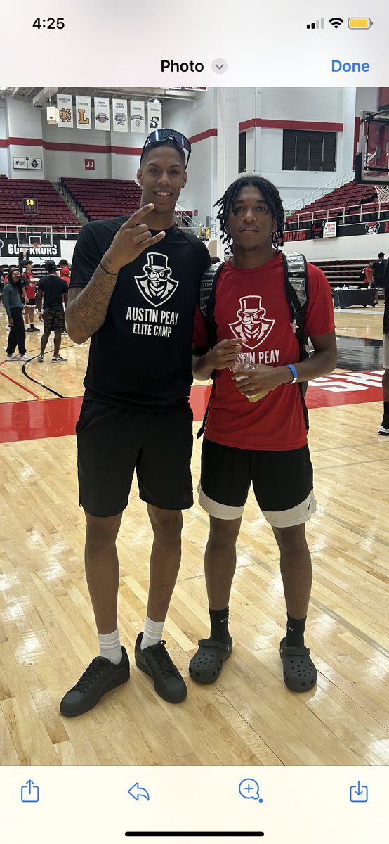 Kendall Bentley 5️⃣ (@kbentley_5) on Twitter photo Had a great time at the <a href="/GovsMBB/">Austin Peay Men's Basketball</a> Elite Prospect Camp!! Austin Peay University has a great coaching staff!! Thanks to <a href="/GipsonBBallCamp/">Corey Gipson Elite Camps</a> for the invite and shout out to the team for the words of wisdom. Appreciate it! #outworkeveryone5️⃣ Had a great time at the <a href="/GovsMBB/">Austin Peay Men's Basketball</a> Elite Prospect Camp!! Austin Peay University has a great coaching staff!! Thanks to <a href="/GipsonBBallCamp/">Corey Gipson Elite Camps</a> for the invite and shout out to the team for the words of wisdom. Appreciate it! #outworkeveryone5️⃣