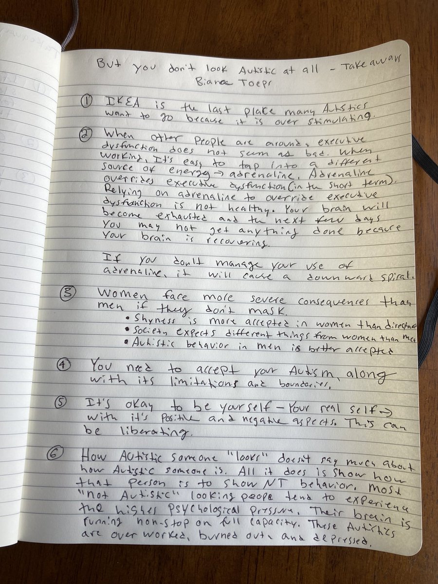 AnnaVoight's tweet image. Takeaways from “But you don’t look Autistic at All” by @BiancaToeps.

Excellent book! 

Free to listen to on @hooplaDigital through your local library.

#ActuallyAutistic
#NeuroInclusion
#DisabilityInclusion 
#DisabilityPrideMonth