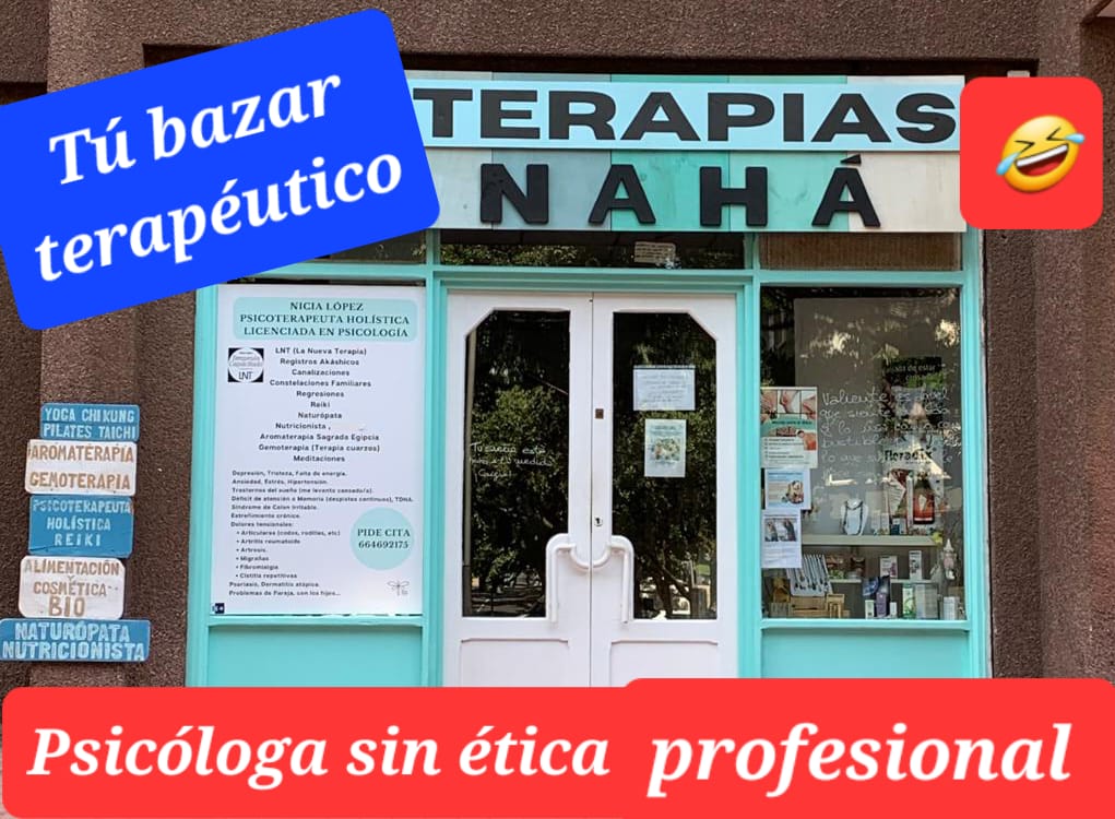 Cuando alguien utiliza su título profesional,para otros mensteres que en nada tienen que ver con la psicología. Más bien con el esoterismo y las pseudoterapias.