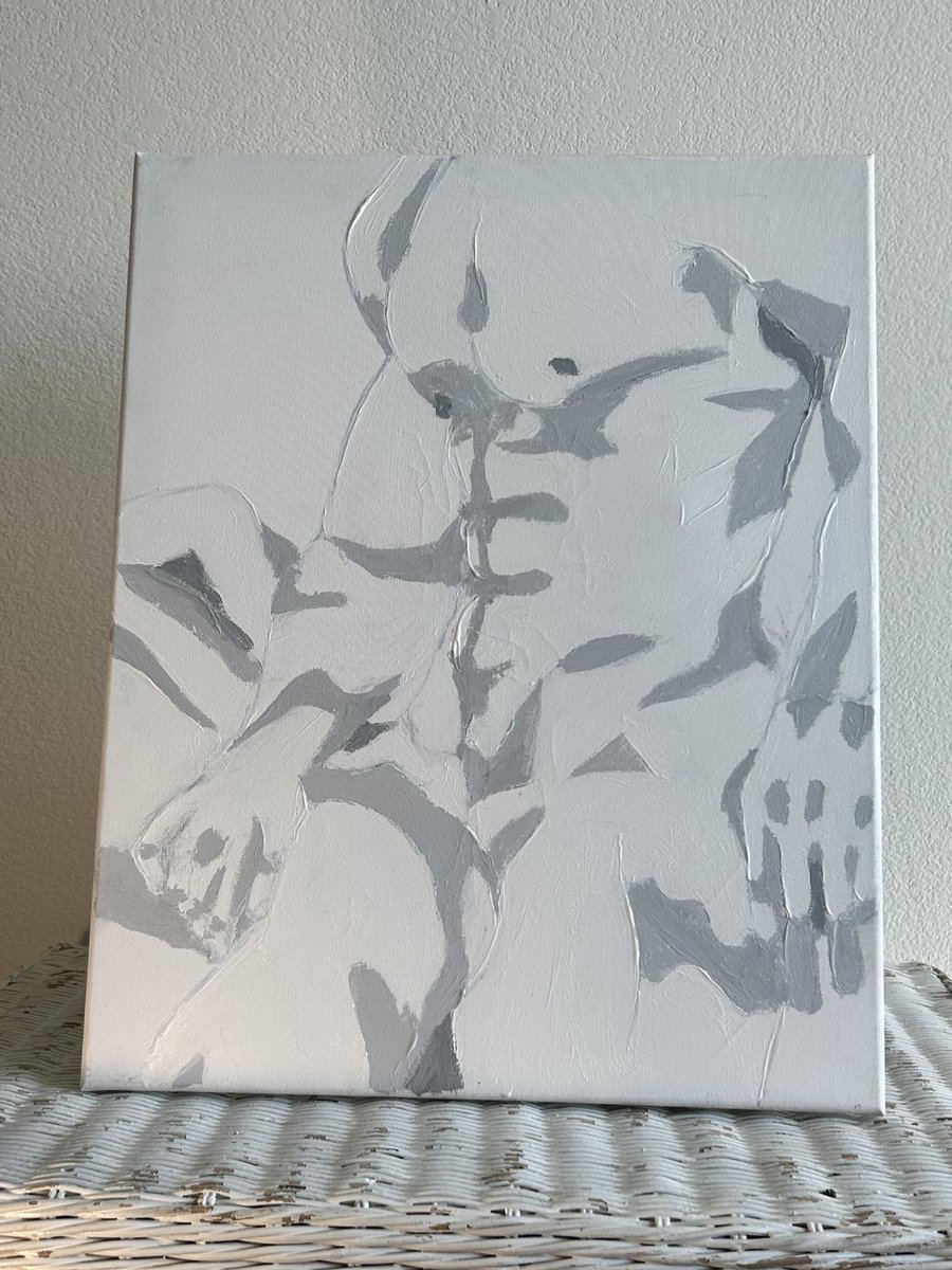 SanMoSally's tweet photo. Come Closer, 2020, acrylic paint on canvas

#gayart #eroticgayart #eroticpainting https://t.co/cHylBTeeAX