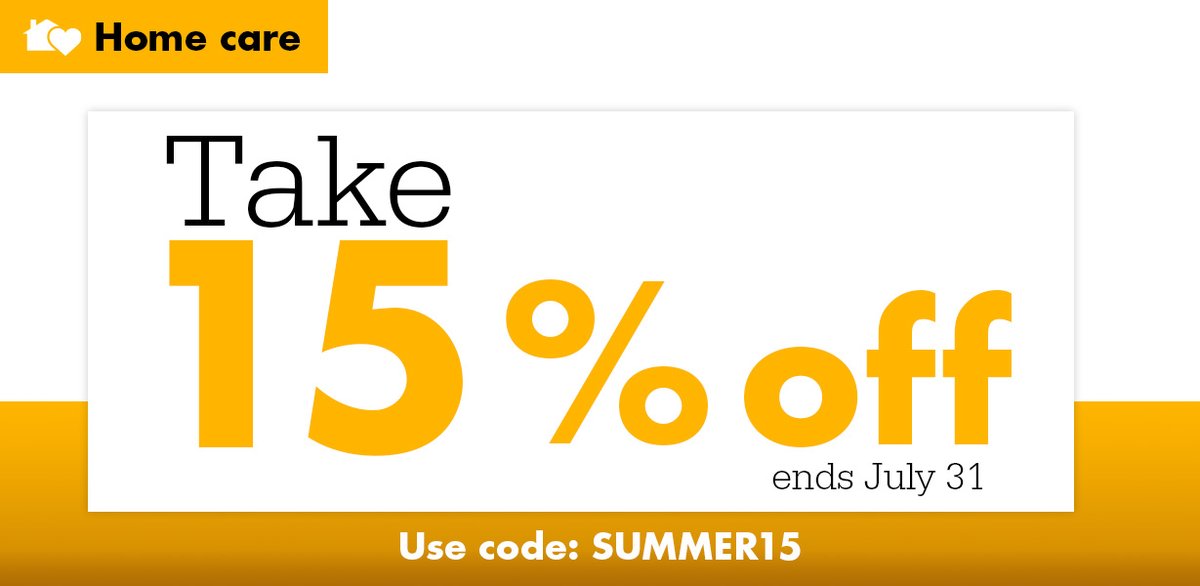 ☀️Use code SUMMER15 to save 15% on your favorite home care products. Offer ends Monday, July 31, so head to our website to get your orders in: bit.ly/3rGRH2C