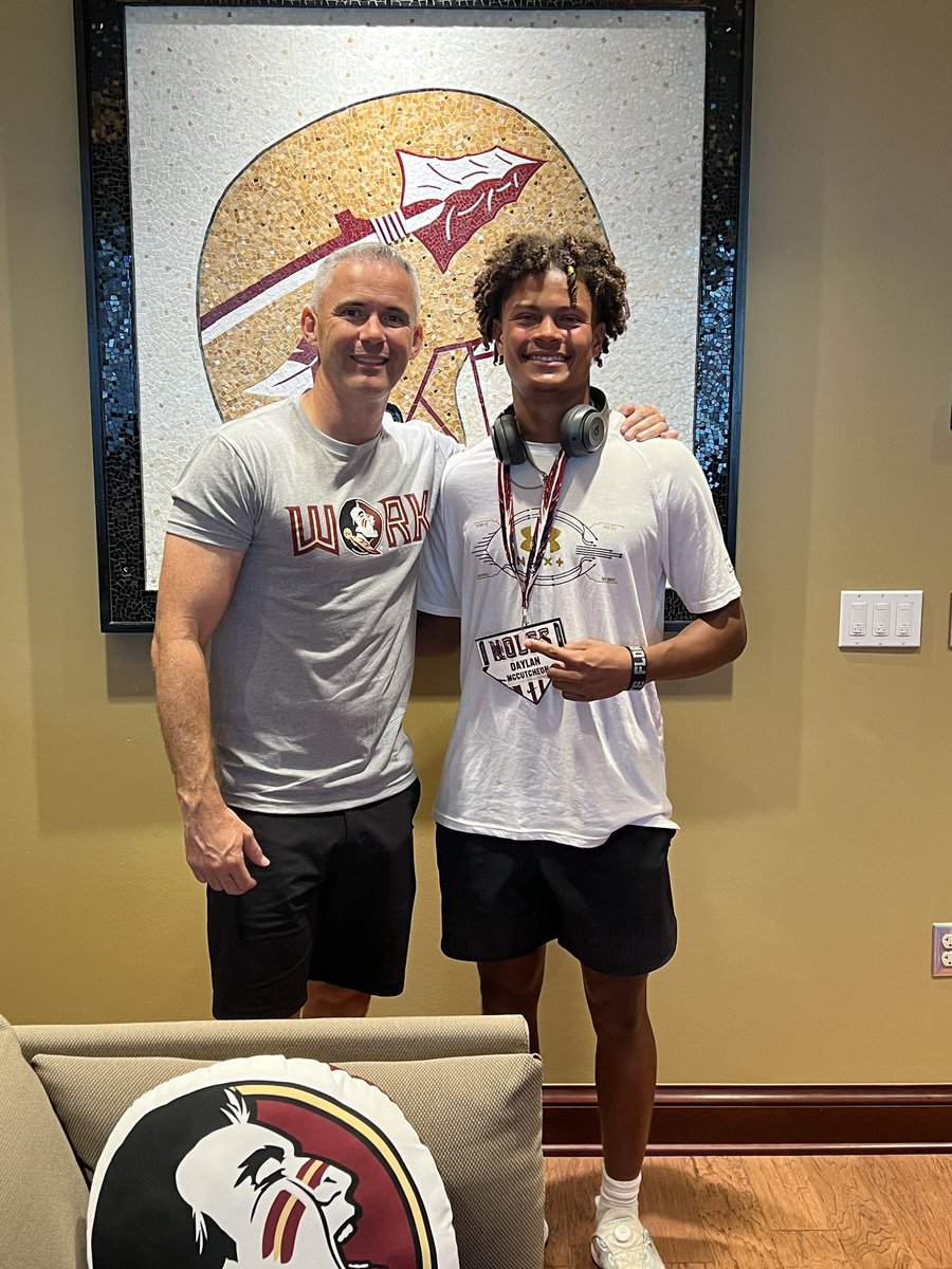 Thank you @FSUFootball and @ThomsenChris for the invite to Tallahassee. Truly enjoyed connecting with the coaches and visiting the campus. #CLIMB @Coach_Norvell @r81dugans