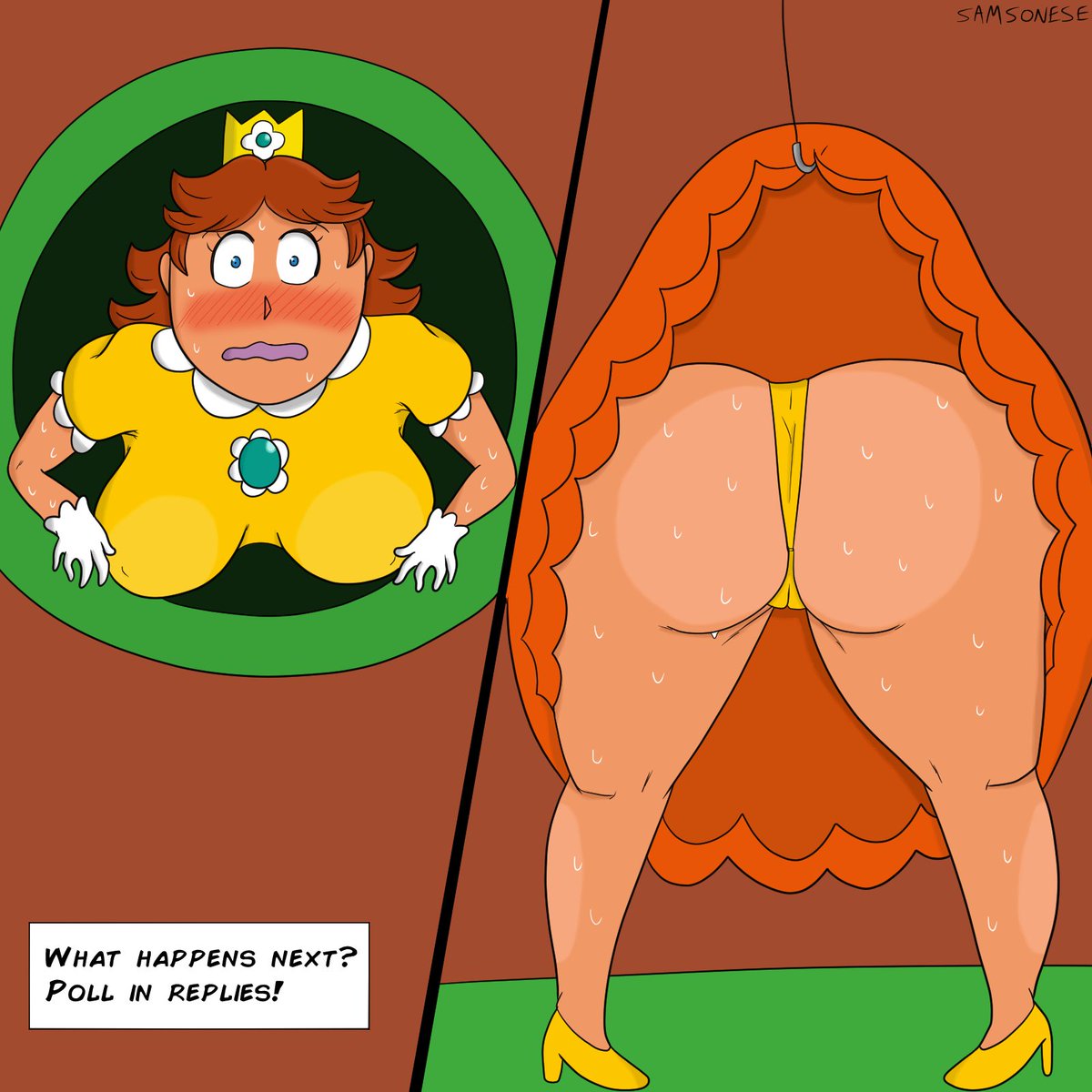 Part 3 - It turns out this whole thing was a trap by some devious  Lakitu! What will happen to poor Daisy next? (Poll and links to previous  parts in replies)

#NSFW #AssExpansion #Stuckage