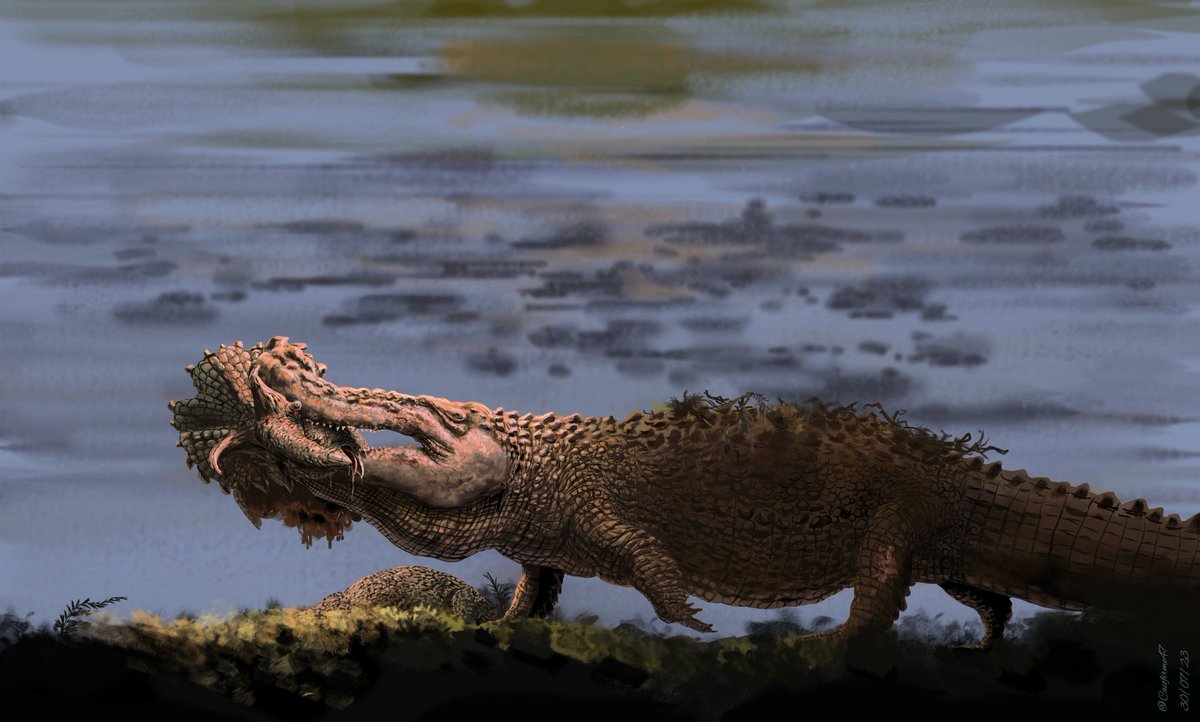 Frederic Wierum - Commission: Deinosuchus